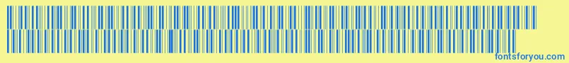 V300007 Font – Blue Fonts on Yellow Background