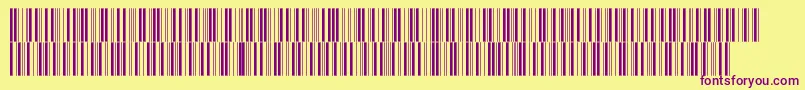 V300007 Font – Purple Fonts on Yellow Background