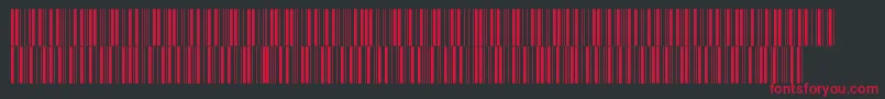 V300007 Font – Red Fonts on Black Background