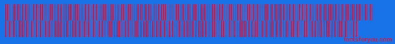 V300007-fontti – punaiset fontit sinisellä taustalla