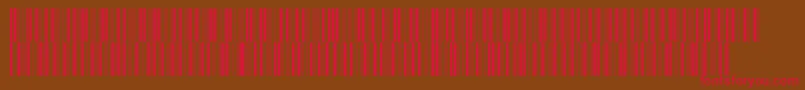 V300007 Font – Red Fonts on Brown Background