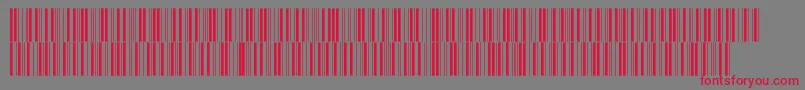 V300007 Font – Red Fonts on Gray Background