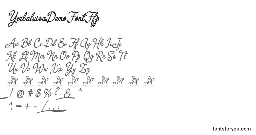 YerbaluisaDemoFontFfp Font – alphabet, numbers, special characters