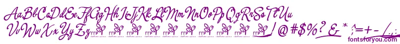 YerbaluisaDemoFontFfp Font – Purple Fonts on White Background