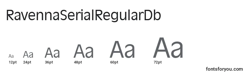 sizes of ravennaserialregulardb font, ravennaserialregulardb sizes