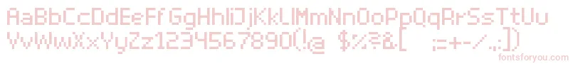 SuperhelioRegular-fontti – vaaleanpunaiset fontit valkoisella taustalla
