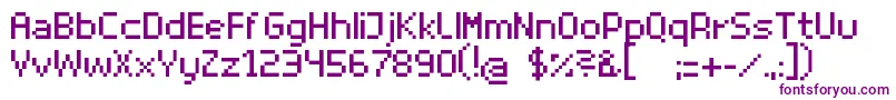 SuperhelioRegular Font – Purple Fonts on White Background