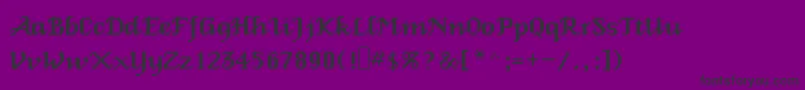 fuente Veniceclassic – Fuentes Negras Sobre Fondo Morado