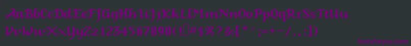 Veniceclassic Font – Purple Fonts on Black Background
