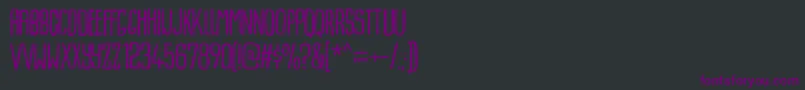 Dummkopfdemo Font – Purple Fonts on Black Background