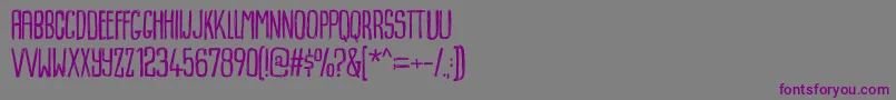 Dummkopfdemo Font – Purple Fonts on Gray Background