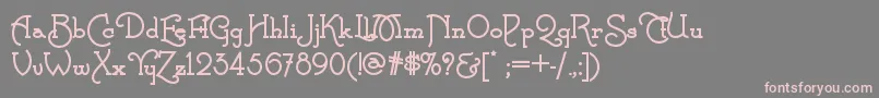CalamityjanenfBold Font – Pink Fonts on Gray Background