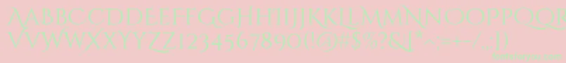More about CinzeldecorativeRegular Font CinzeldecorativeRegular Font – Green Fonts on Pink Background