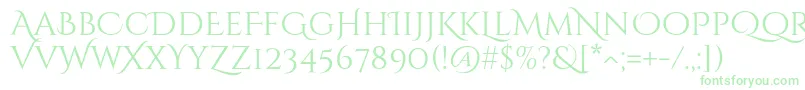 CinzeldecorativeRegular Font – Green Fonts on White Background