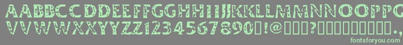 DimestoreHooker Font – Green Fonts on Gray Background