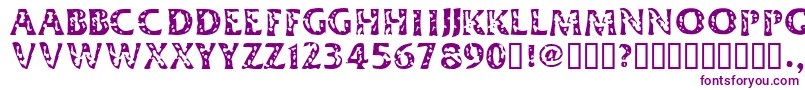 DimestoreHooker Font – Purple Fonts on White Background