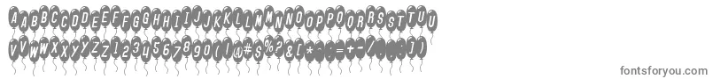 SfBalloonsThinItalic Font – Gray Fonts