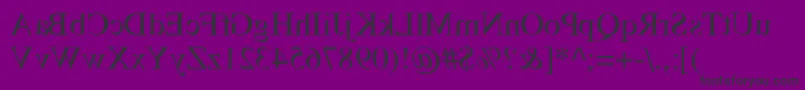 Шрифт TempsMirrorMedium – чёрные шрифты на фиолетовом фоне