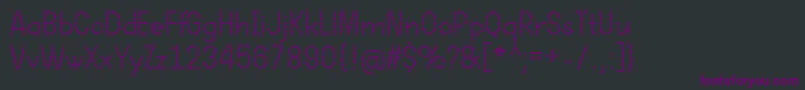 DotcirfulRegular Font – Purple Fonts on Black Background