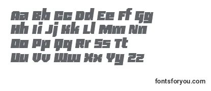 Blackentina4fItalic Font