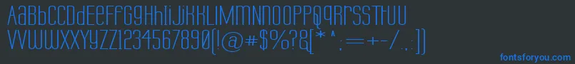 LabtopUnicaseWide Font – Blue Fonts on Black Background