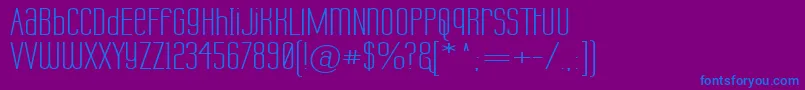 LabtopUnicaseWide Font – Blue Fonts on Purple Background