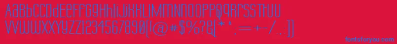 LabtopUnicaseWide Font – Blue Fonts on Red Background