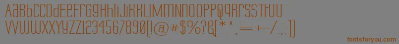 LabtopUnicaseWide Font – Brown Fonts on Gray Background