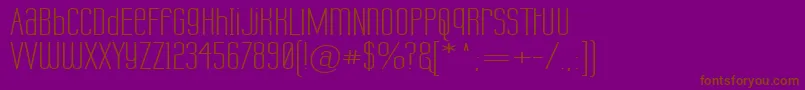 LabtopUnicaseWide Font – Brown Fonts on Purple Background