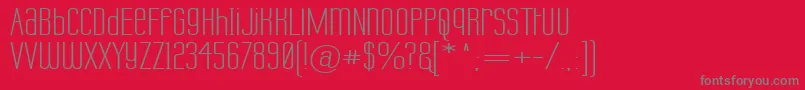 LabtopUnicaseWide Font – Gray Fonts on Red Background