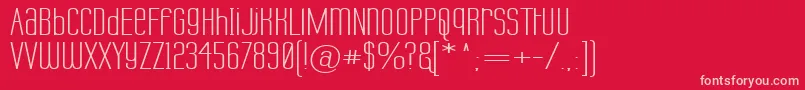 LabtopUnicaseWide Font – Pink Fonts on Red Background