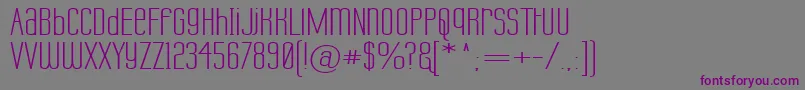 LabtopUnicaseWide Font – Purple Fonts on Gray Background