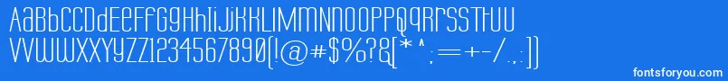LabtopUnicaseWide Font – White Fonts on Blue Background