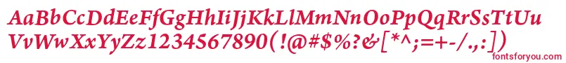 ArnoproSemibolditalic08pt Font – Red Fonts