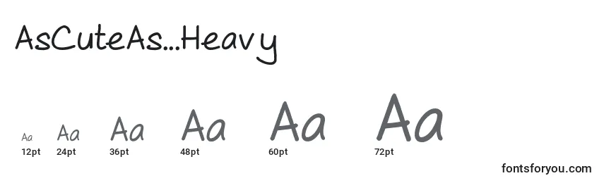 AsCuteAs...Heavy Font Sizes