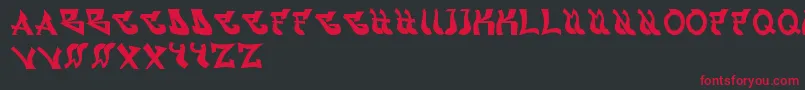 Graffont Font – Red Fonts on Black Background