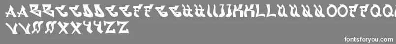 Graffont Font – White Fonts on Gray Background
