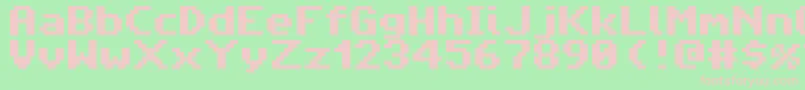 Amiga4everPro2フォントについての詳細 フォントAmiga4everPro2 – 緑の背景にピンクのフォント