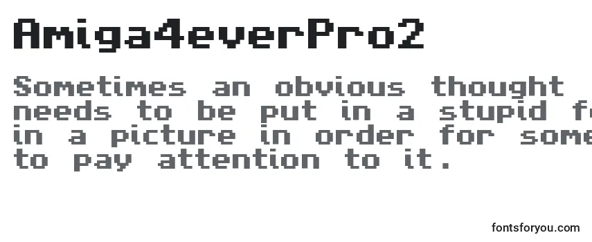 Amiga4everPro2 -fontin tarkastelu