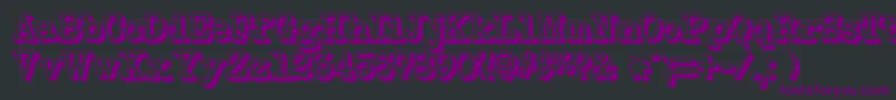 Шрифт NeobulletinExtruded – фиолетовые шрифты на чёрном фоне