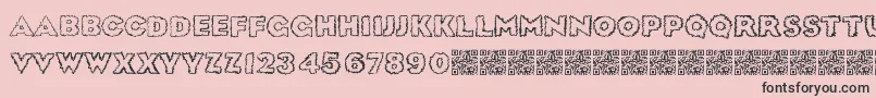 Sickdream Font – Black Fonts on Pink Background