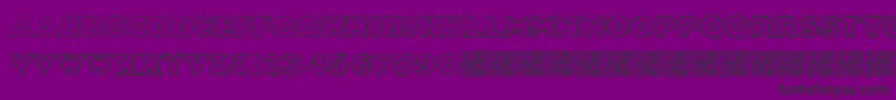 Sickdream Font – Black Fonts on Purple Background