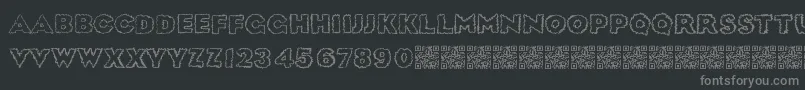 Шрифт Sickdream – серые шрифты на чёрном фоне