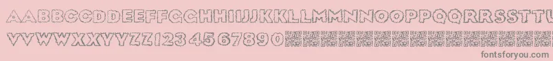 Шрифт Sickdream – серые шрифты на розовом фоне