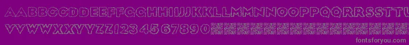 Шрифт Sickdream – серые шрифты на фиолетовом фоне
