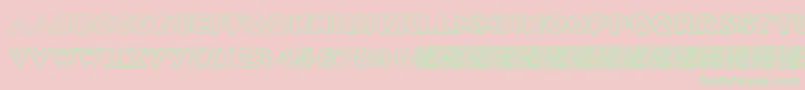 Sickdream Font – Green Fonts on Pink Background
