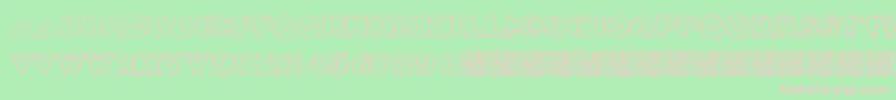 Шрифт Sickdream – розовые шрифты на зелёном фоне