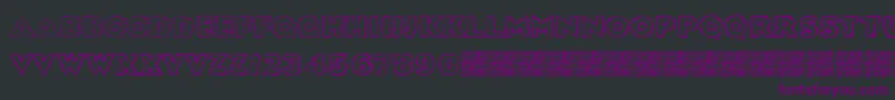 Шрифт Sickdream – фиолетовые шрифты на чёрном фоне