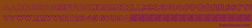 Sickdream Font – Purple Fonts on Brown Background
