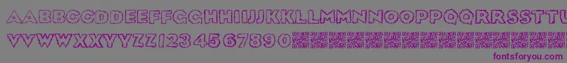 Sickdream Font – Purple Fonts on Gray Background